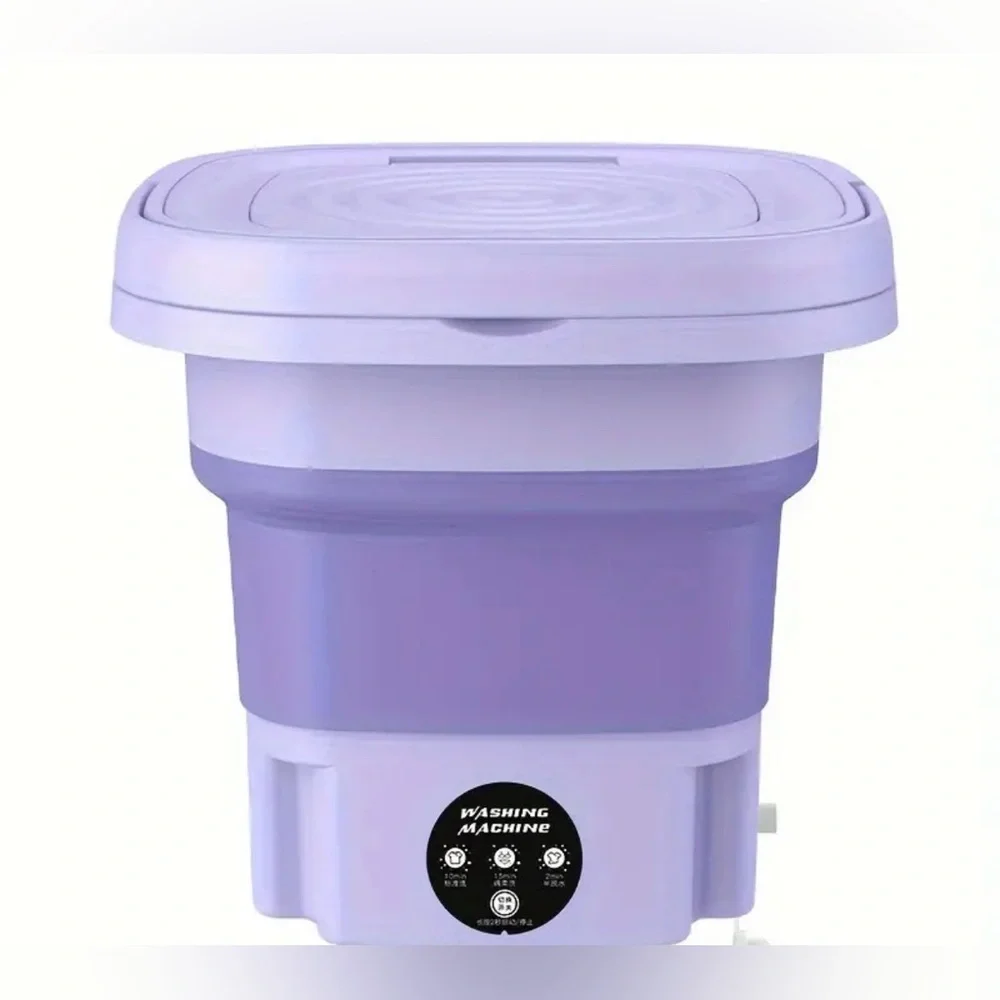 Collapsible portable mini washing machine